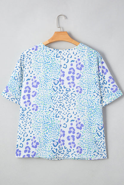 Threaded Pear Taytum Print Short Sleeve PLUS Top