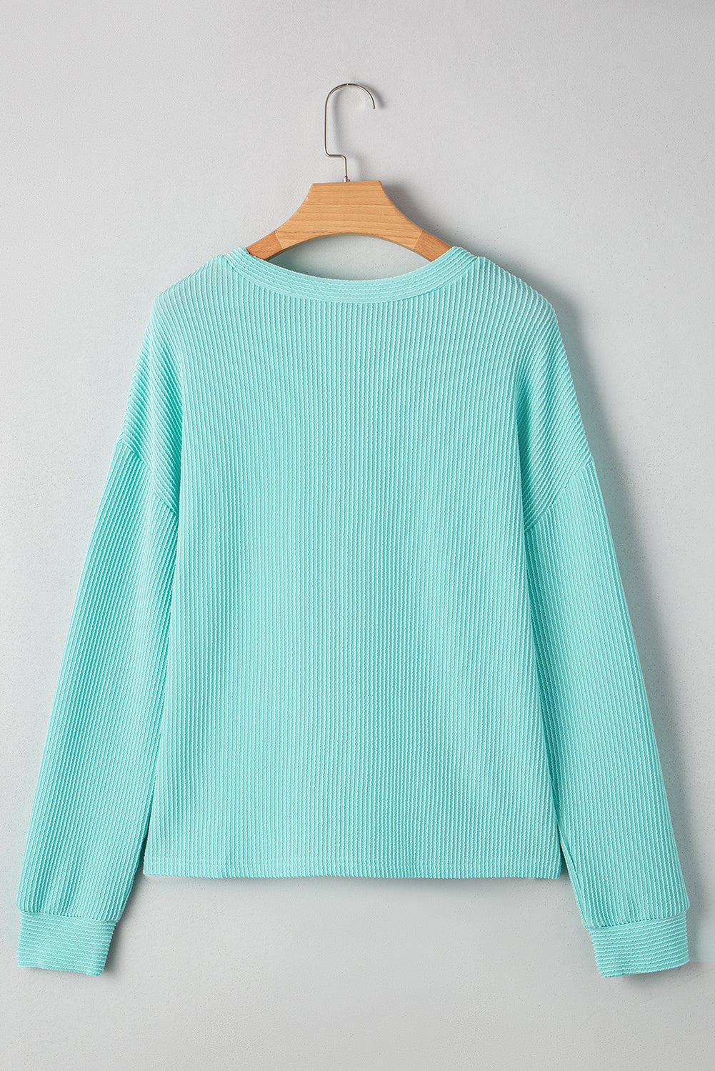 Threaded Pear Willa Texture Contrast Patched Long Sleeve Top