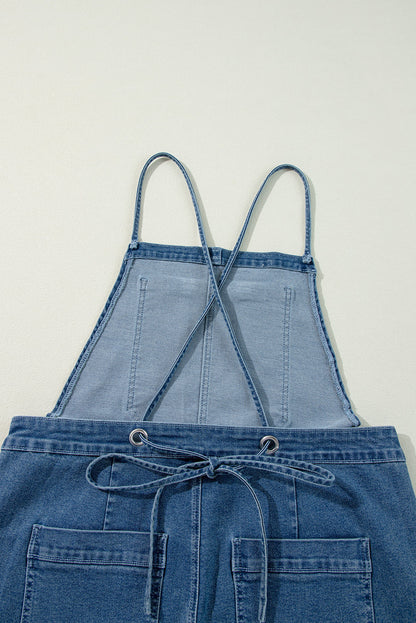 Threaded Pear Maya Cropped Wide Leg Overalls