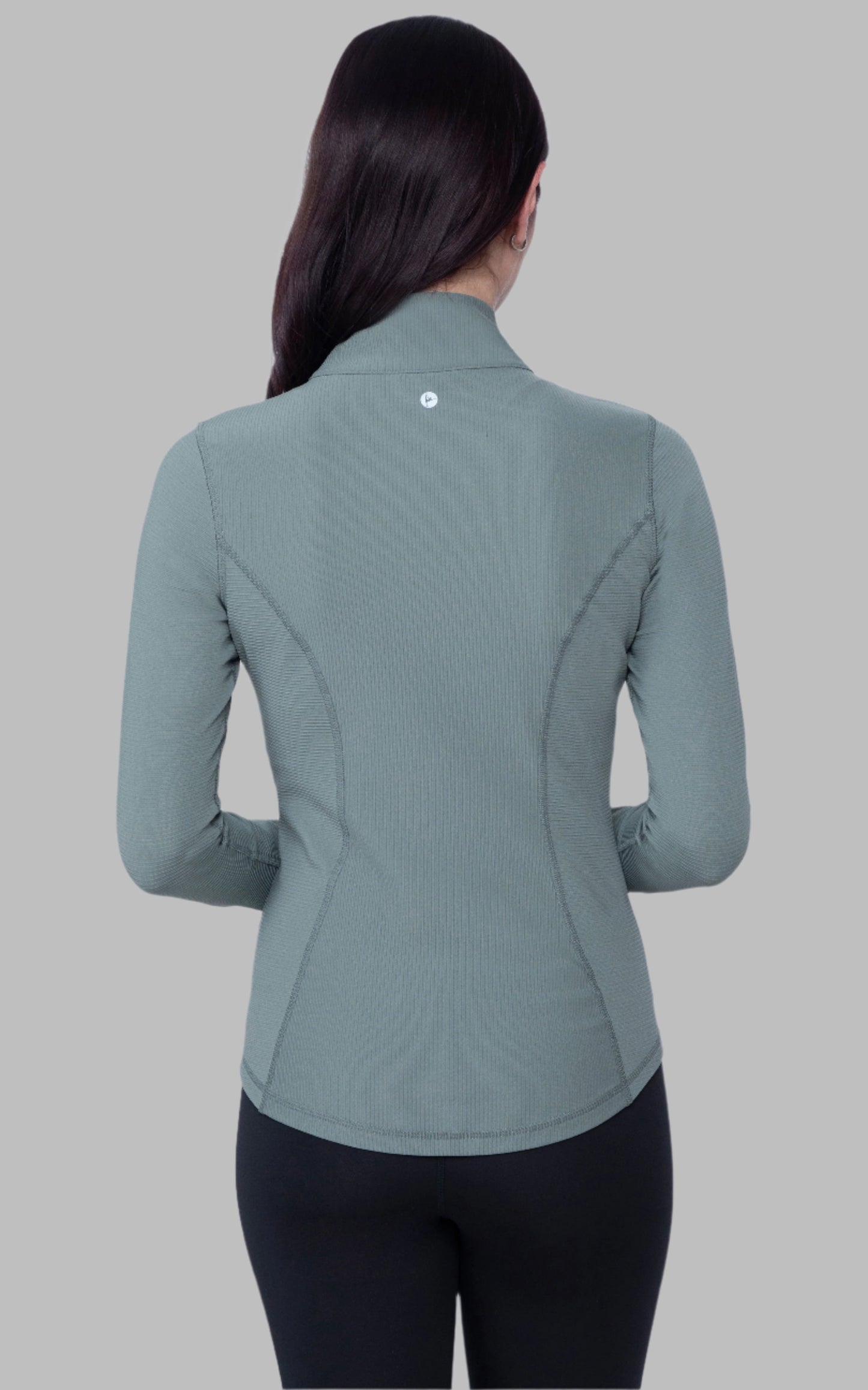 Interlink Ribbed Princess Seam Performance Jacket - Our Earthy Story