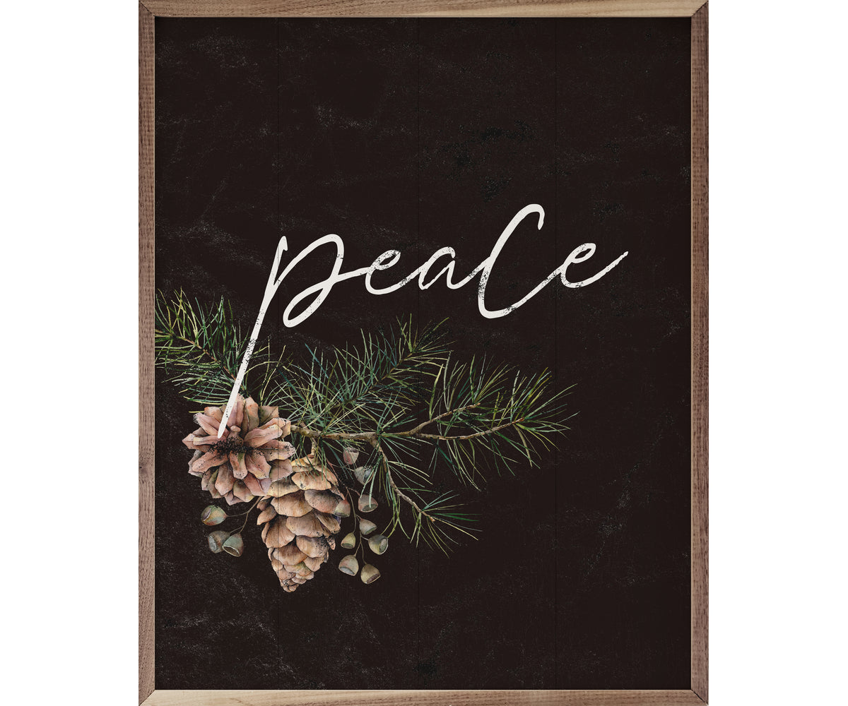 Kendrick Home Pinecone Peace Branch Black