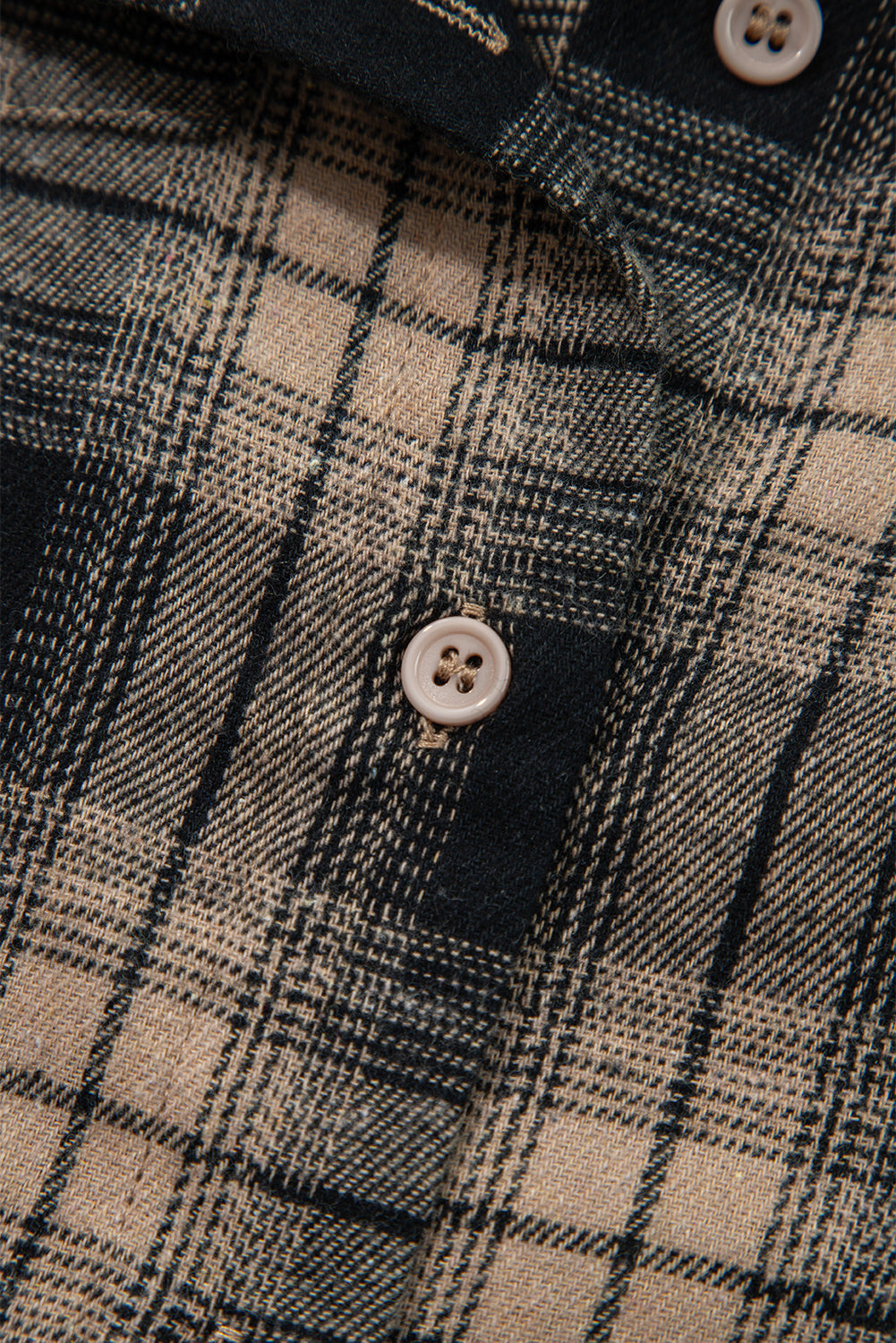 Threaded Pear Meredith Double Flap Brushed Shacket