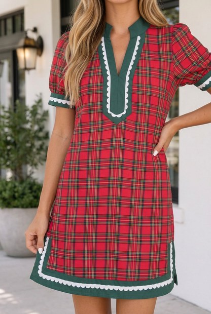 Threaded Pear Penelope Style Short Sleeve Dress