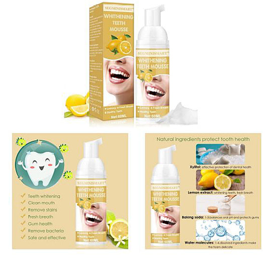 IGIA Total White Foam Toothpaste - Lemon Flavored - Orange