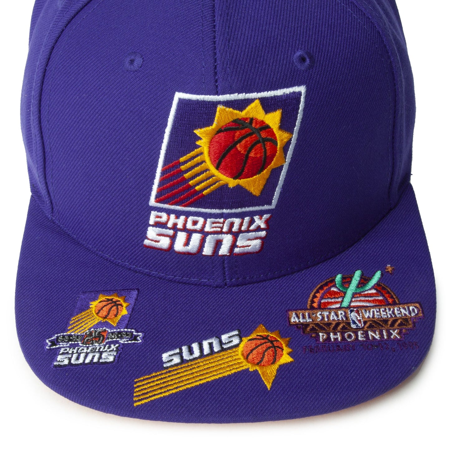 Men's Mitchell & Ness NBA Front Face Snapback Hwc Suns