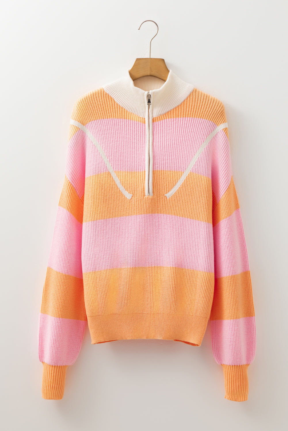 Threaded Pear Claire Half Zip Oversize Sweater