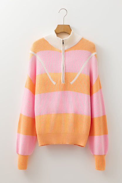 Threaded Pear Claire Half Zip Oversize Sweater
