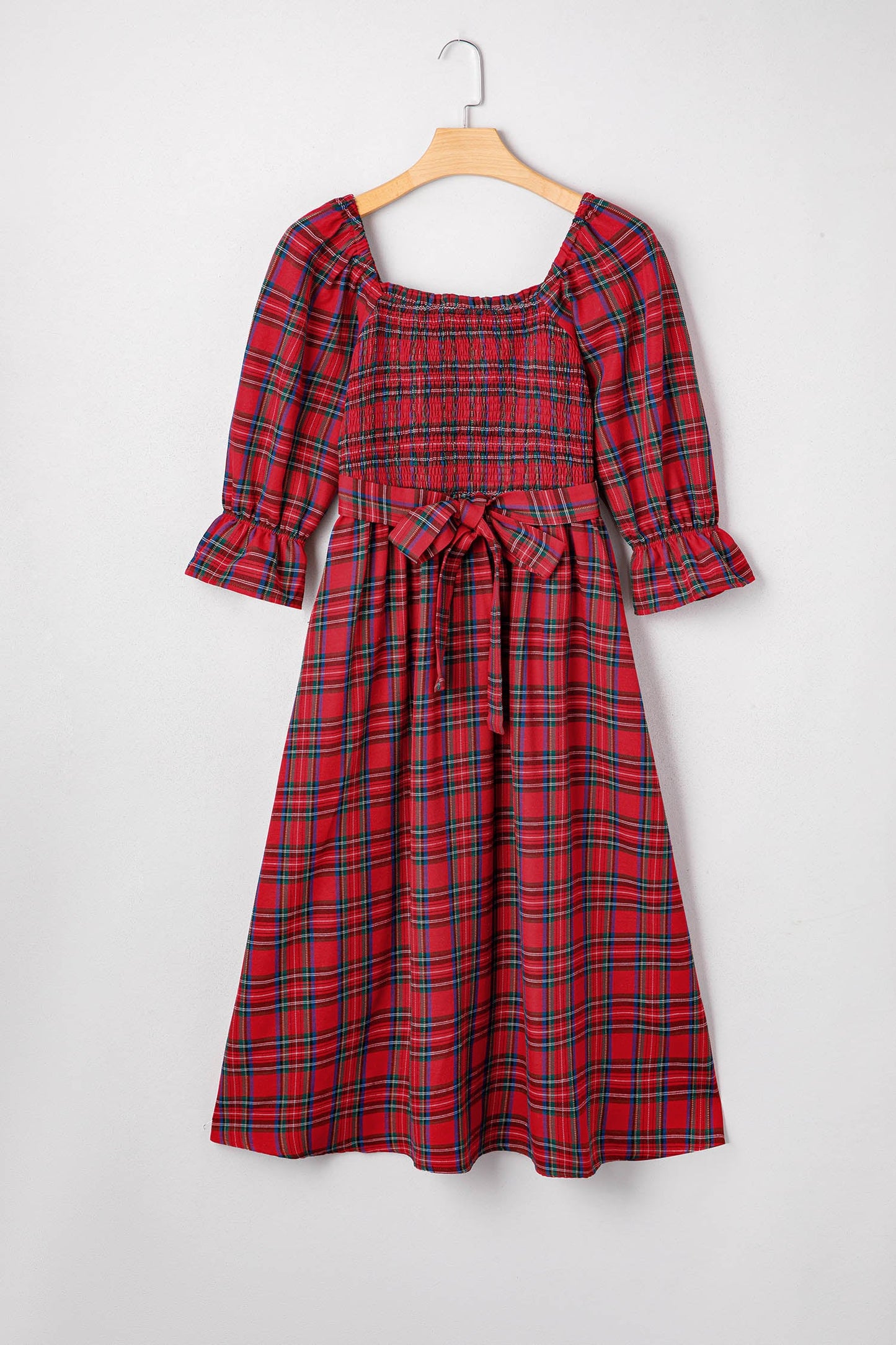 Threaded Pear Jazmin Waist Flared Midi Dress