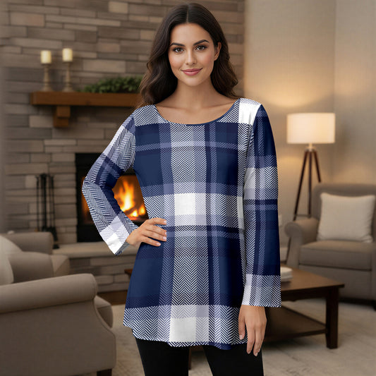 Blue and White-