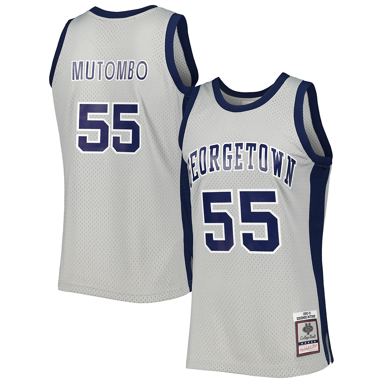 Mitchell & Ness Men's Ncaa Light Jersey Georgetown 1990 Dikembe Mutombo
