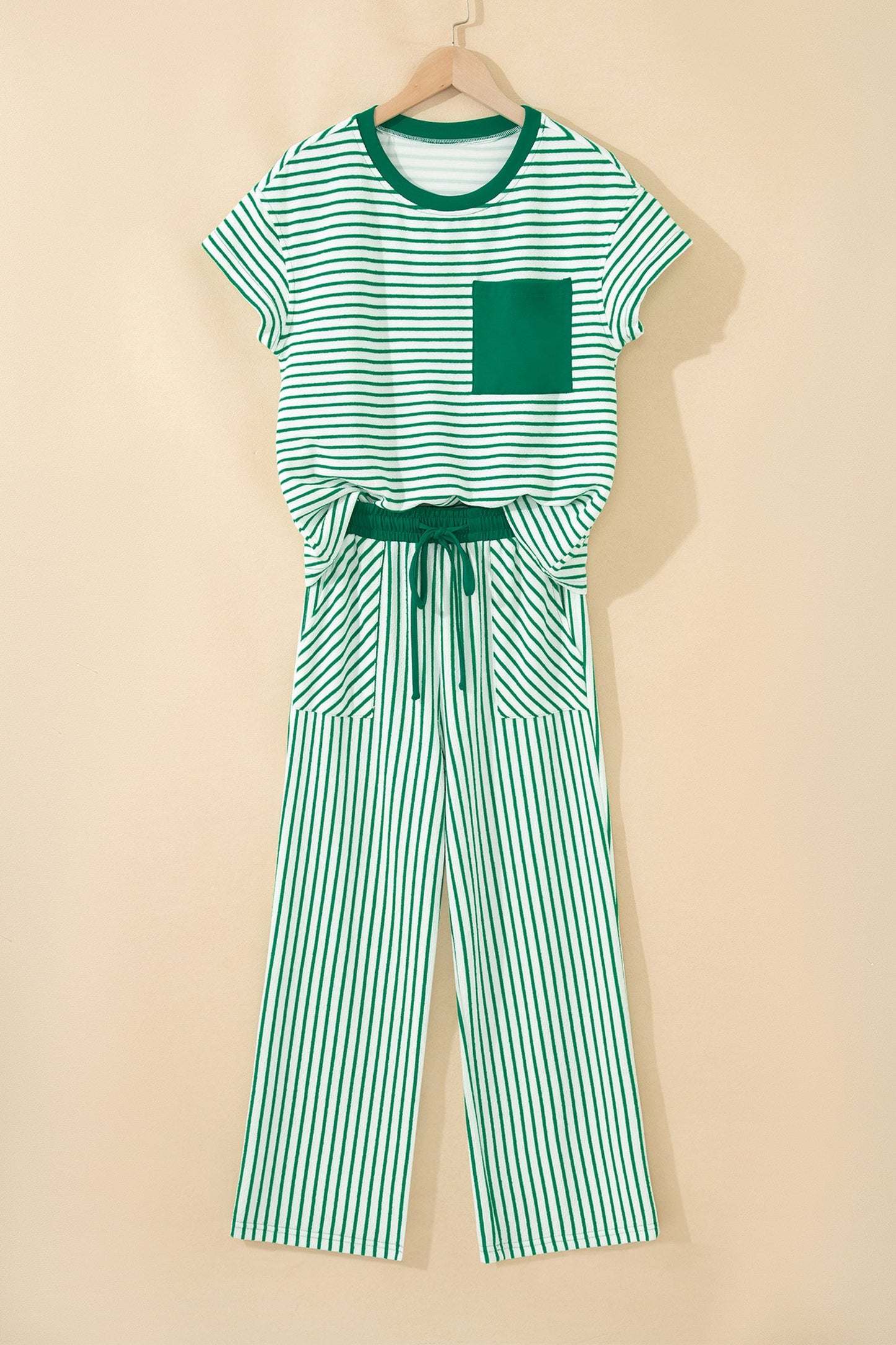 Threaded Pear Tilly Stripe Tee & Pants Set
