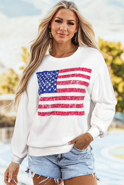 Threaded Pear Gianna Drop Shoulder Loose Sweatshirt