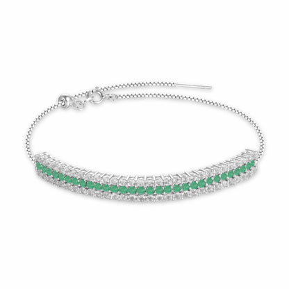 Emerald Cuff Bracelet