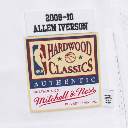 Mitchell & Ness Men's NBA White Jersey 76Ers 2009 Allen Iverson