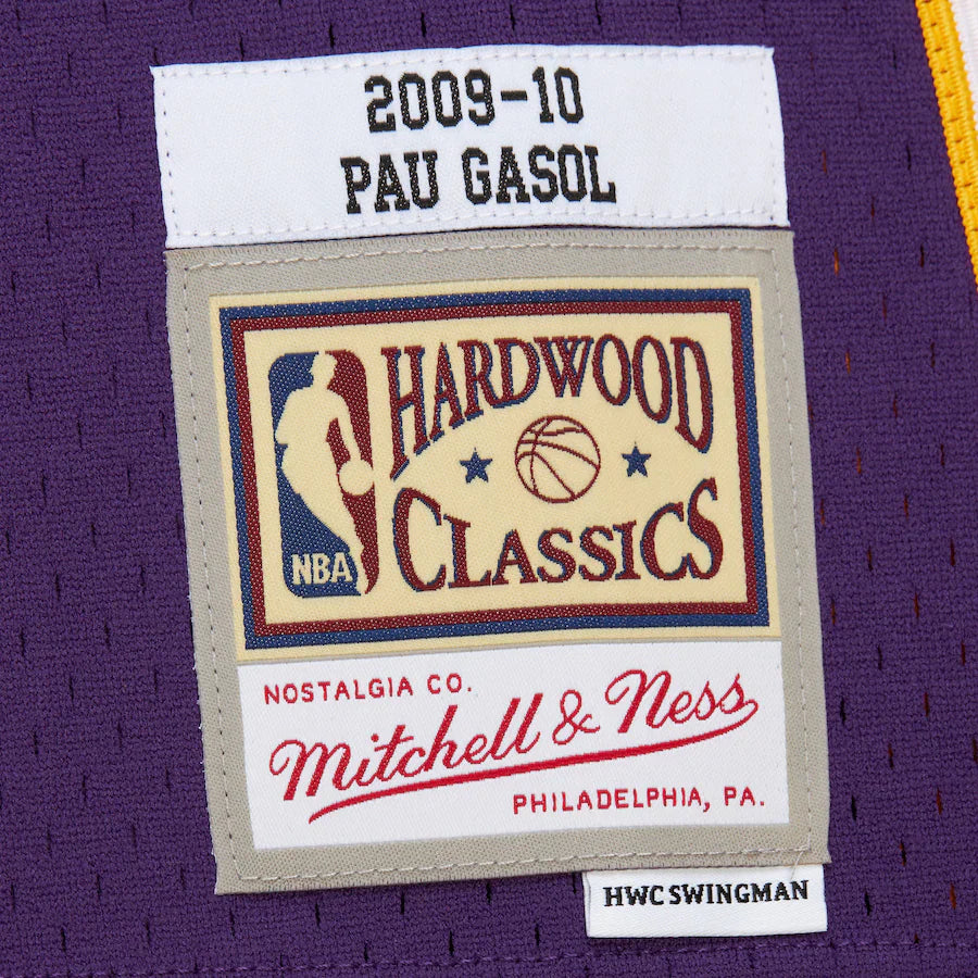 Men's Mitchell & Ness NBA Dark Jersey Lakers 2009 Pau Gasol