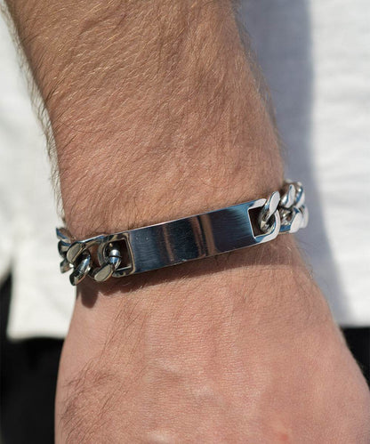 Deluxe Cuban Link Chain ID Bracelet