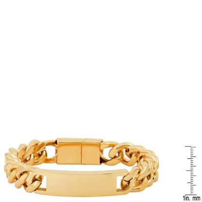 Deluxe Cuban Link Chain ID Bracelet