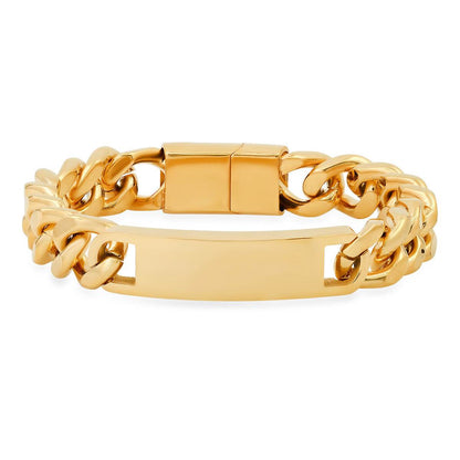 Deluxe Cuban Link Chain ID Bracelet