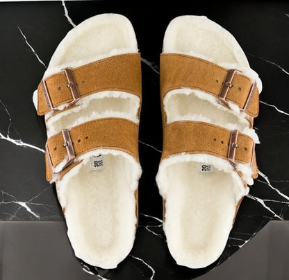 Birkenstock Arizona Shearling 'Narrow Fit' Sneakers