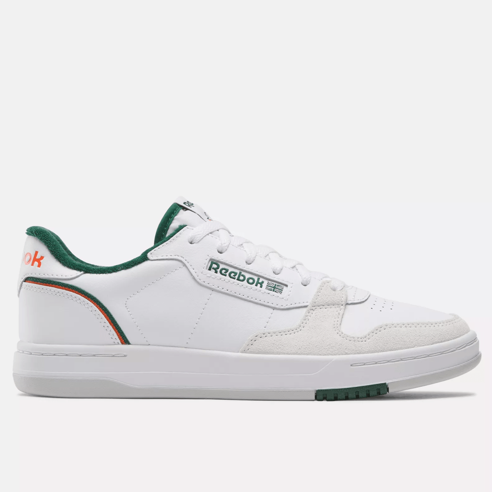 White/White/Darkgreen-