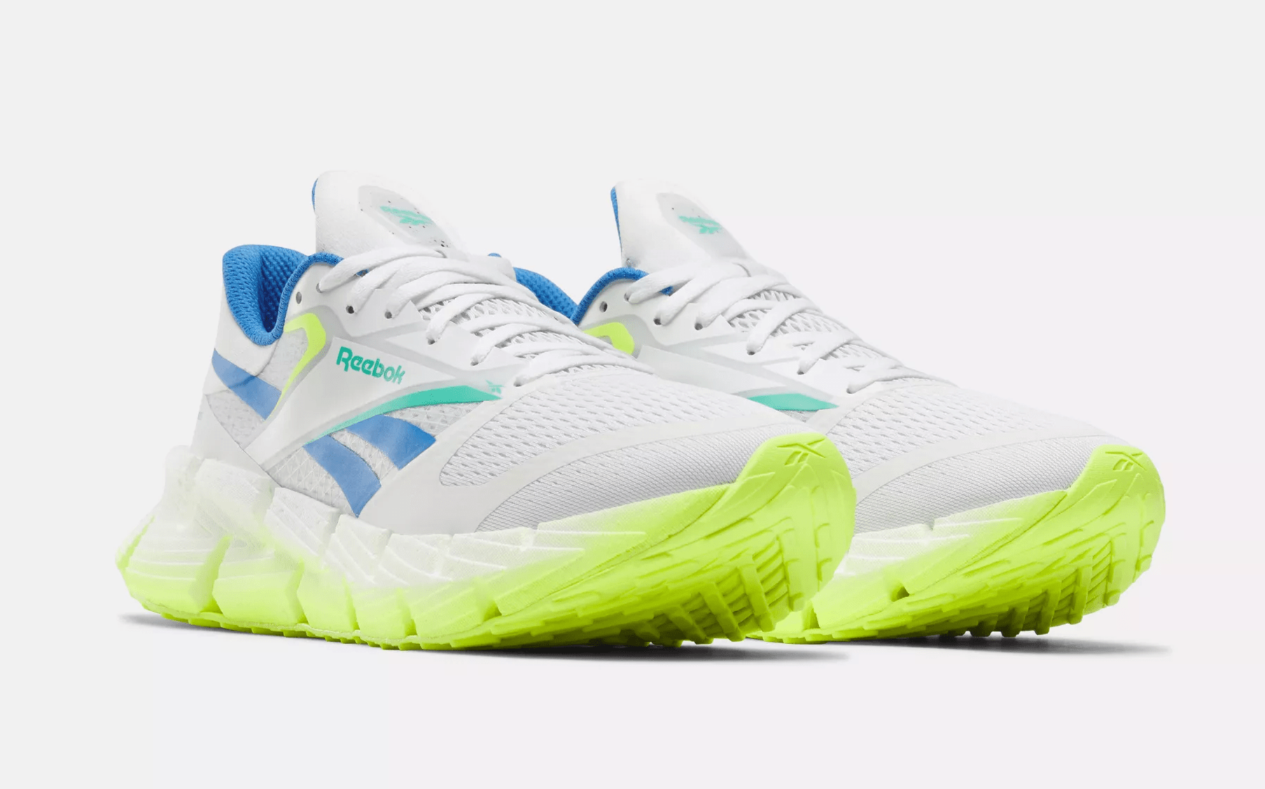 Footwear White/Digital Lime/Kinetic Blue-