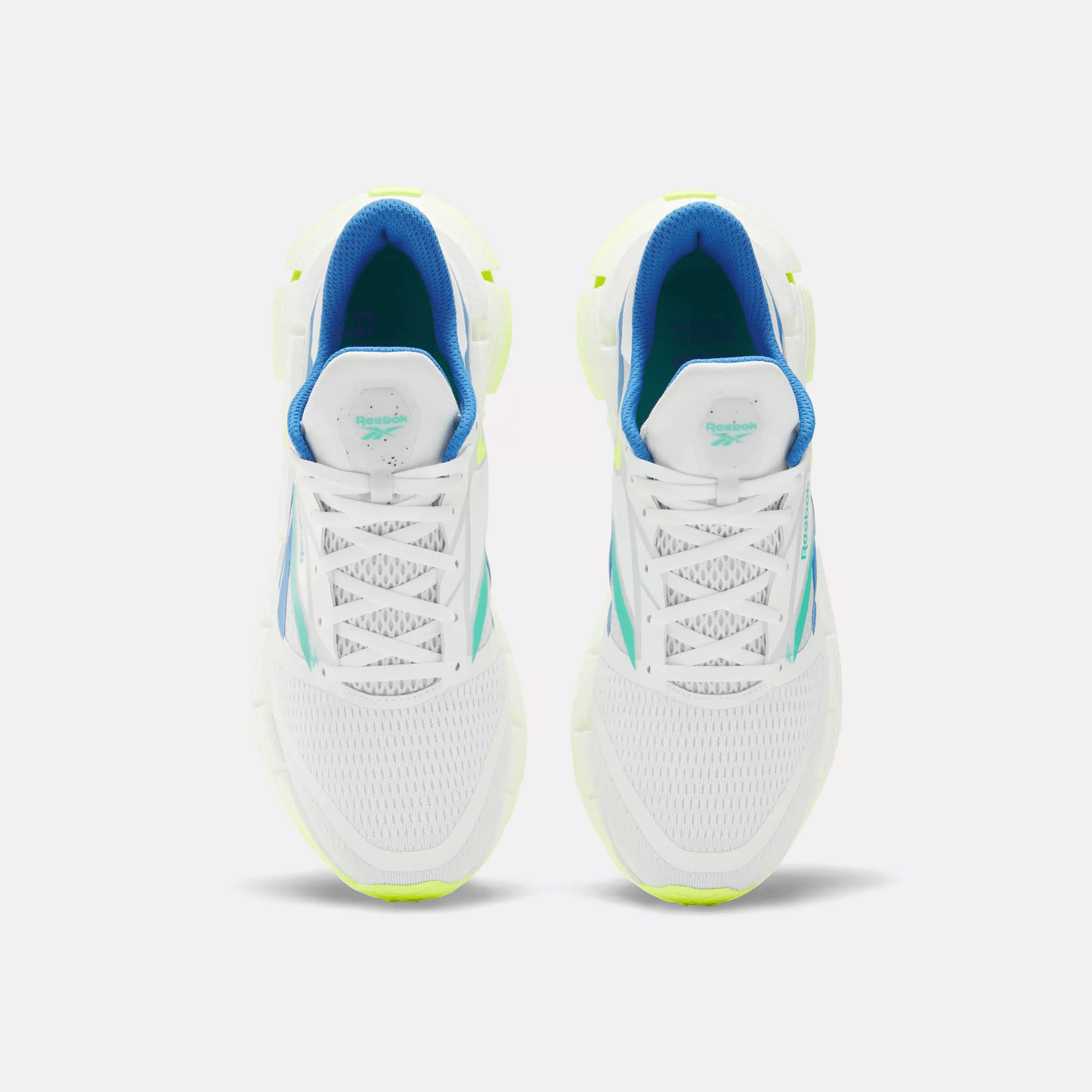 Reebok Men's Floatzig 1 'White Digital Lime Blue' Sneakers