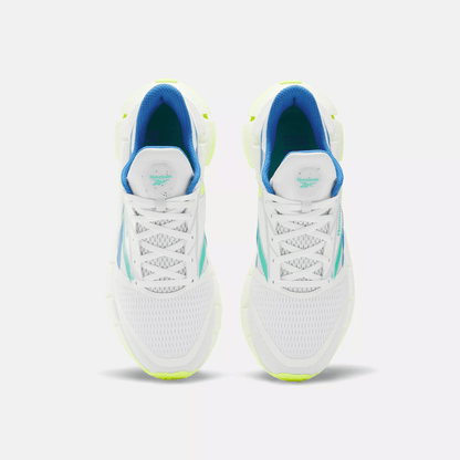 Reebok Men's Floatzig 1 'White Digital Lime Blue' Sneakers