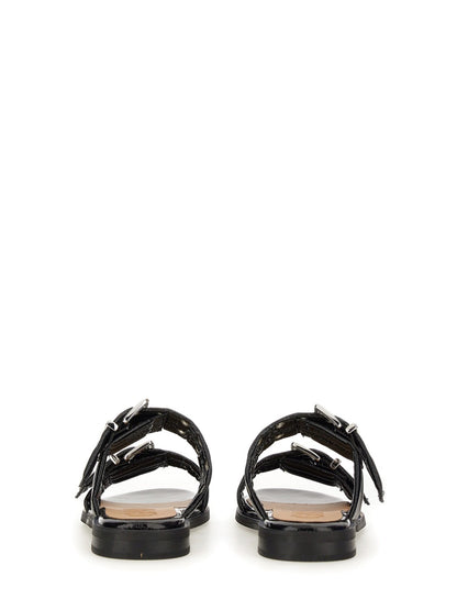 Sandals With Buckle Black