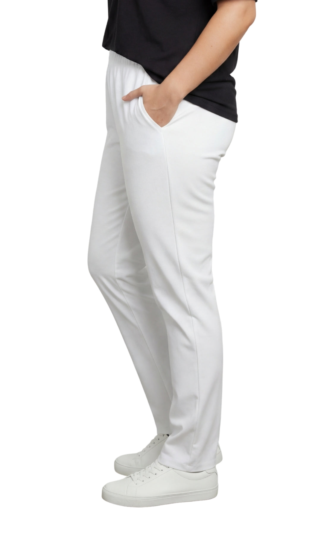 Women's Elastic Waist Pull On Jeans in Denim & Twill - Soft & Lightweight with a bit Stretch