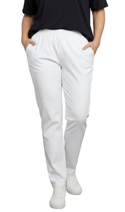 Women's Elastic Waist Pull On Jeans in Denim & Twill - Soft & Lightweight with a bit Stretch