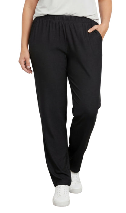 Women's Elastic Waist Pull On Jeans in Denim & Twill - Soft & Lightweight with a bit Stretch