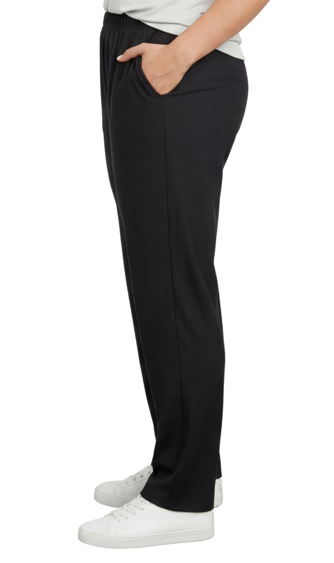 Women's Elastic Waist Pull On Jeans in Denim & Twill - Soft & Lightweight with a bit Stretch