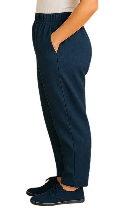 Women's Elastic Waist Pull On Jeans in Denim & Twill - Soft & Lightweight with a bit Stretch