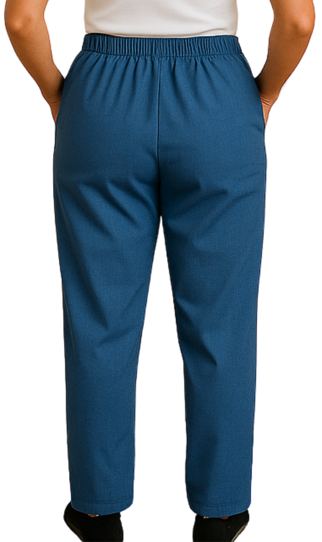 Women's Elastic Waist Pull On Jeans in Denim & Twill - Soft & Lightweight with a bit Stretch
