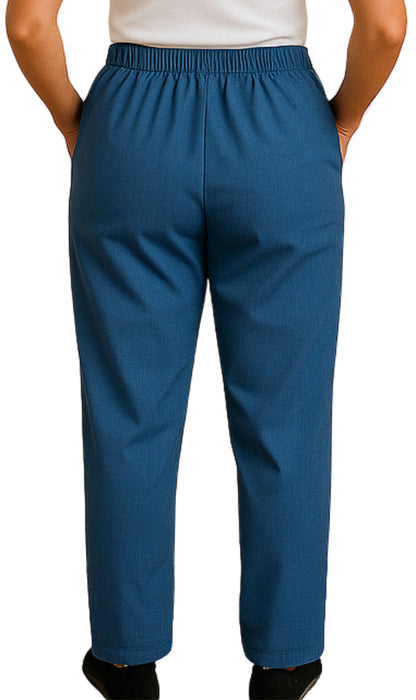 Women's Elastic Waist Pull On Jeans in Denim & Twill - Soft & Lightweight with a bit Stretch