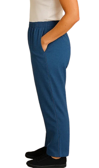Women's Elastic Waist Pull On Jeans in Denim & Twill - Soft & Lightweight with a bit Stretch