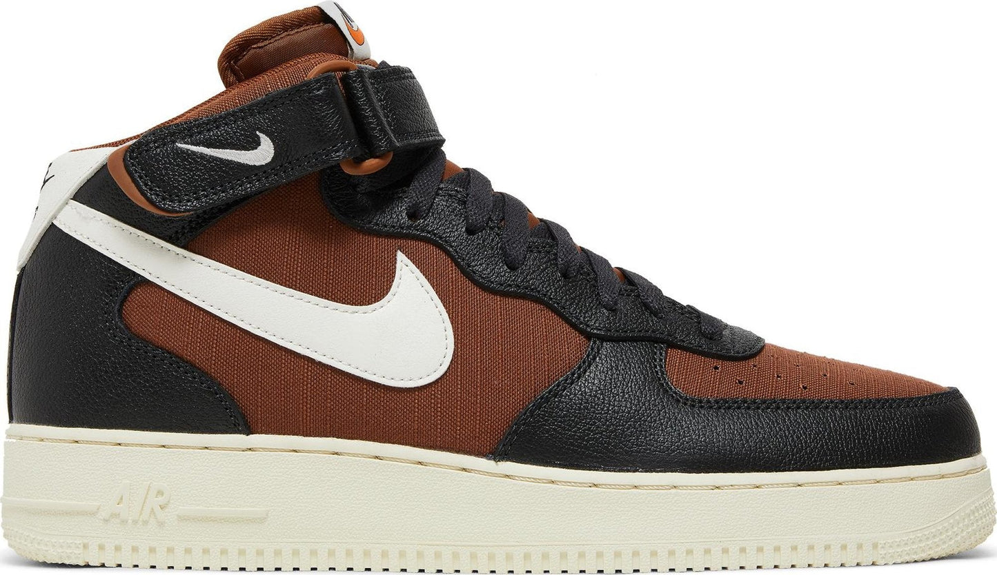 Nike Men's Air Force 1 Mid '07 'Vintage Off-Noir Pecan' Sneakers