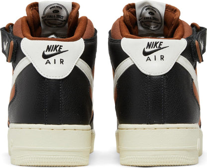 Nike Men's Air Force 1 Mid '07 'Vintage Off-Noir Pecan' Sneakers