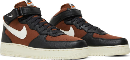 Nike Men's Air Force 1 Mid '07 'Vintage Off-Noir Pecan' Sneakers