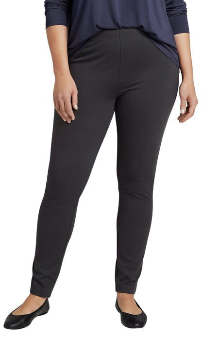 Women's Premium Cotton Stretch High-Waisted Black Leggings - Dressy Comfort in an Everyday Essential