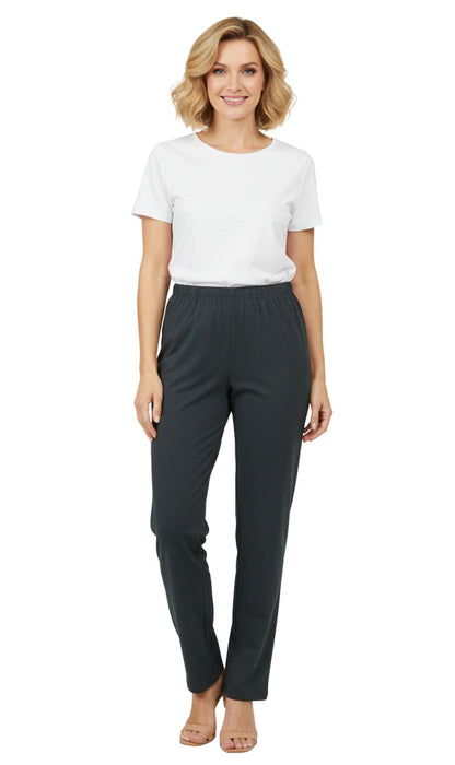 Women's Premium Cotton Stretch High-Waisted Black Leggings - Dressy Comfort in an Everyday Essential