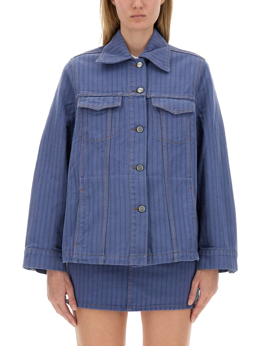 Ganni Denim Jacket in Organic Cotton