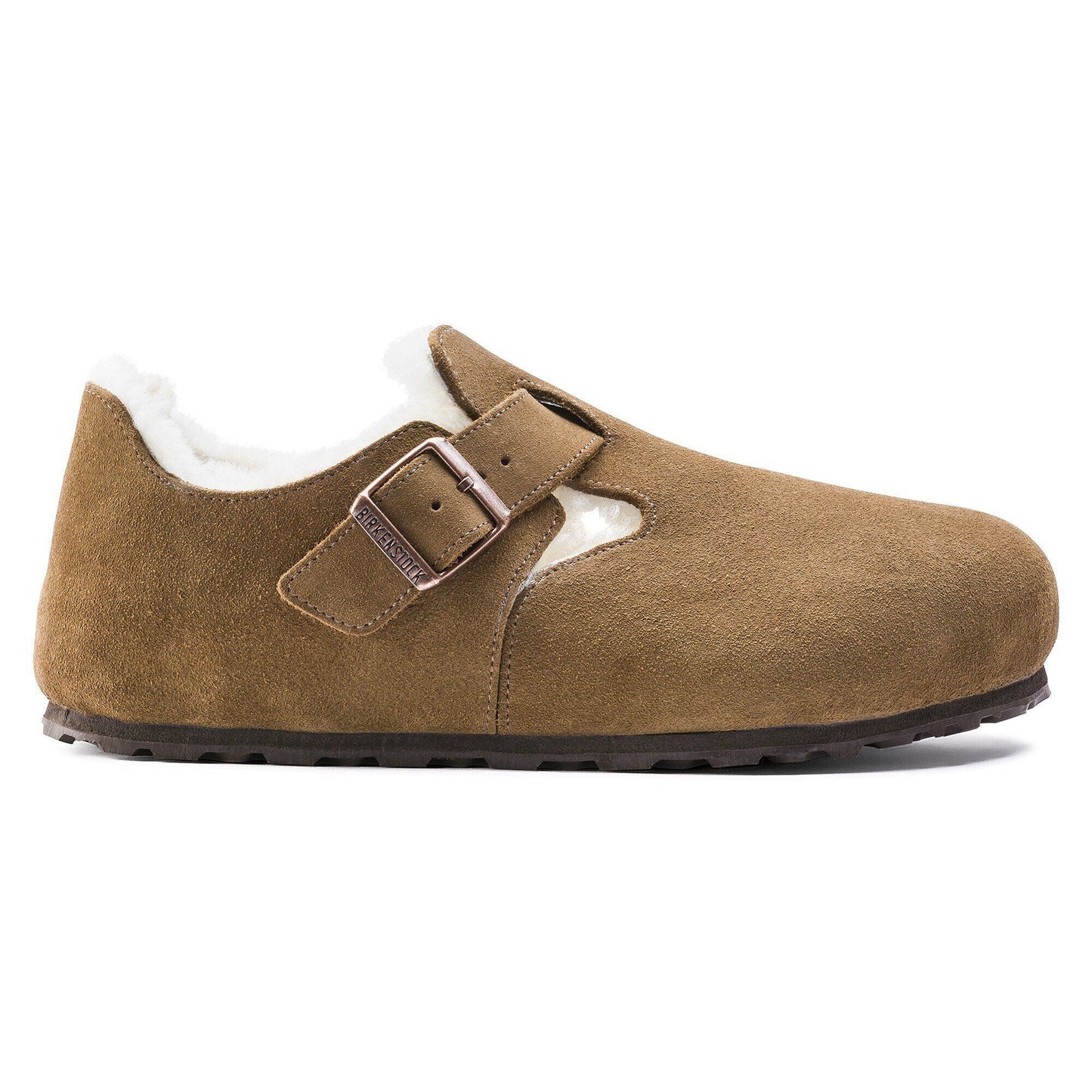 [1014963] Unisex Birkenstock London Shearling Suede Leather (narrow Width)