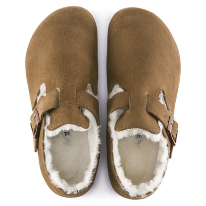 [1014963] Unisex Birkenstock London Shearling Suede Leather (narrow Width)