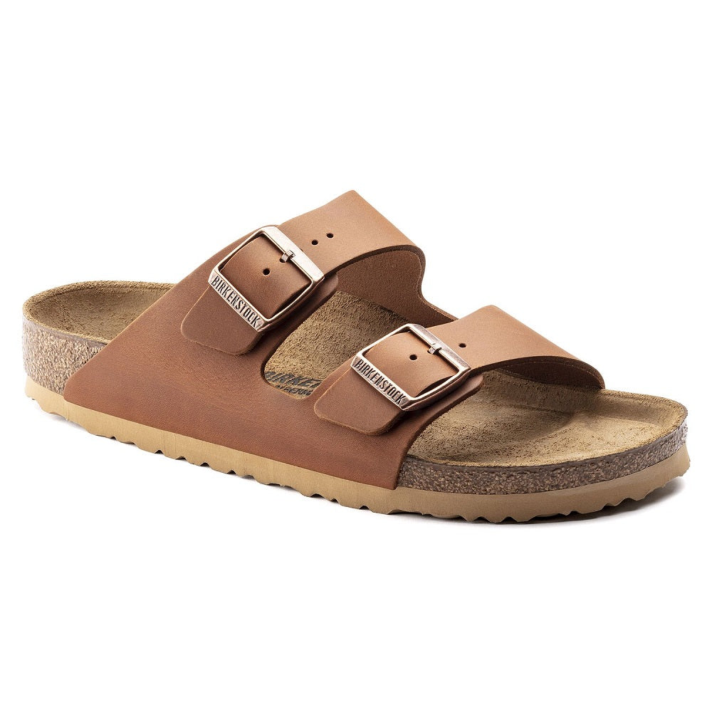 Birkenstock Arizona Leather Antique Cognac Sandals