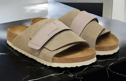 Women's Birkenstock Kyoto 'Nubuck Suede Taupe' (Narrow Width)