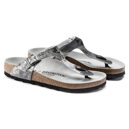 Vintage Metallic Grey Silver-