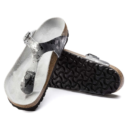 Vintage Metallic Grey Silver-