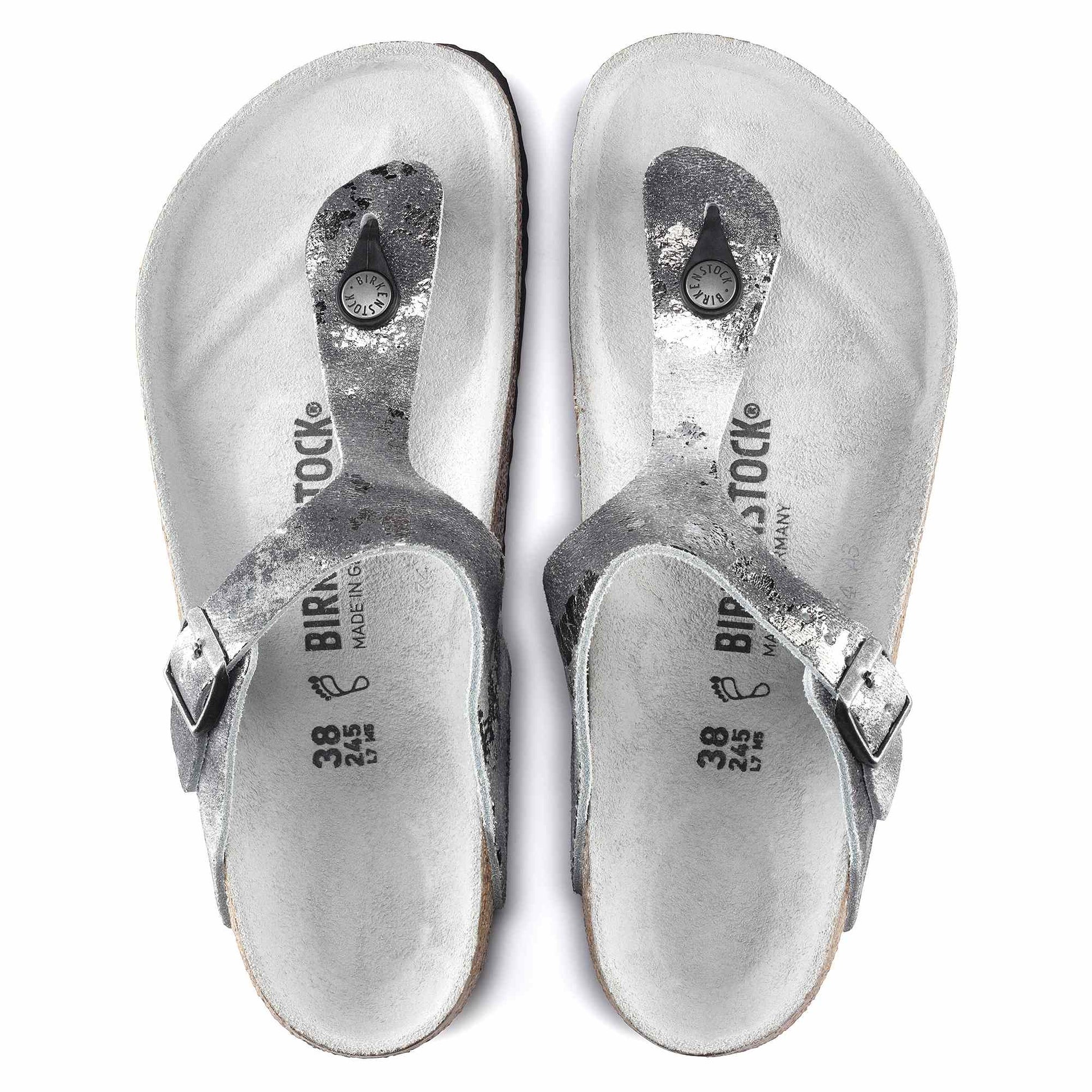 Vintage Metallic Grey Silver-