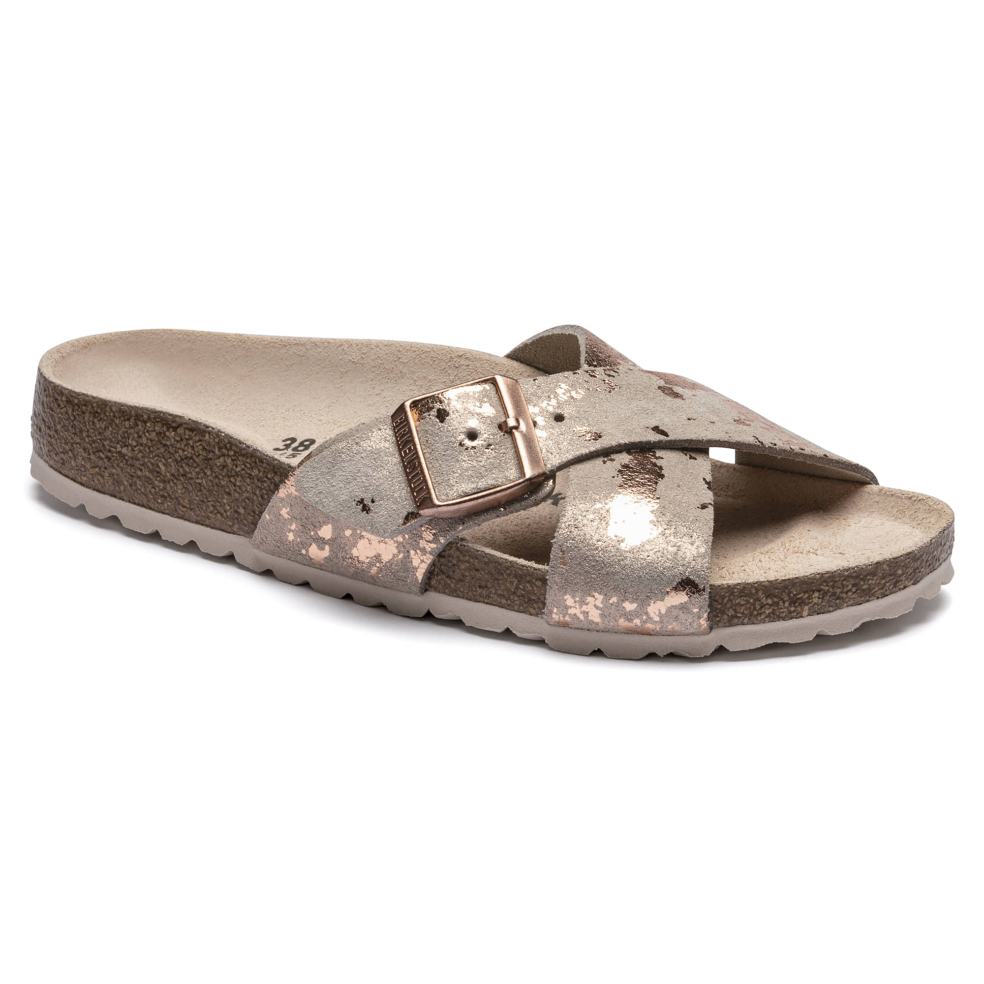 Birkenstock Women's Siena Big Buckle Suede Leather Vintage